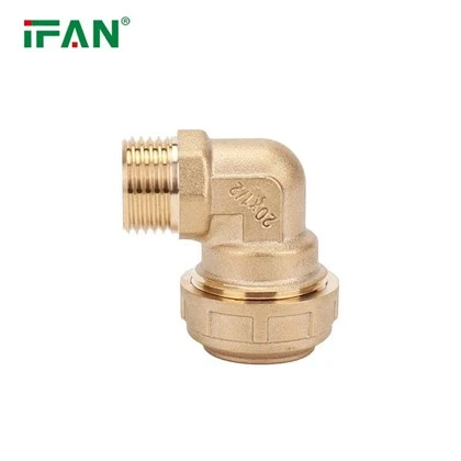 IFAN HDPE Ορειχάλκινα εξαρτήματα συμπίεσης αγκώνας